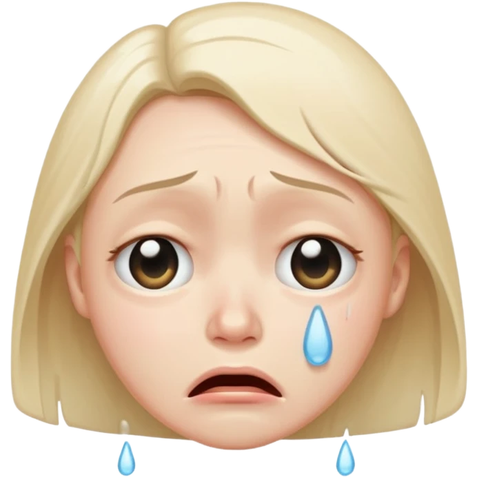 crying face emoji, expressive and clear emoji