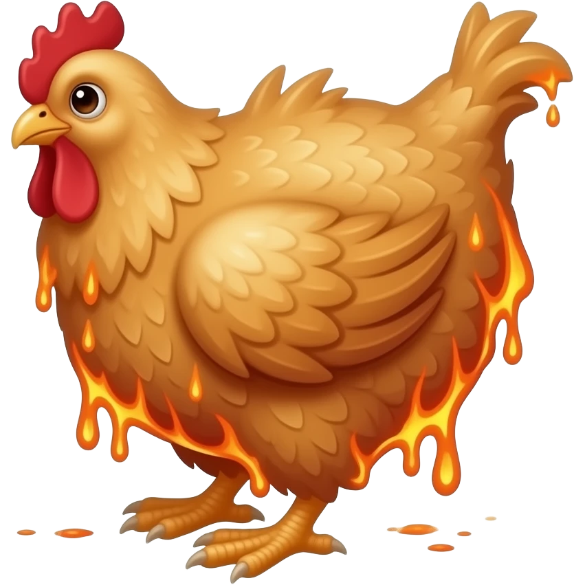 Lava chicken emoji