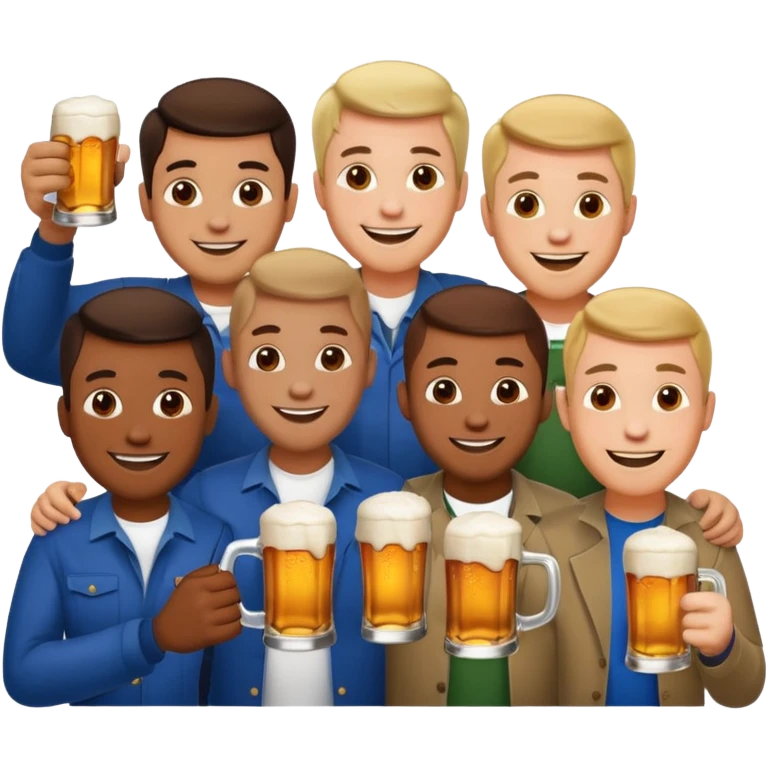 Männer mit Bier emoji