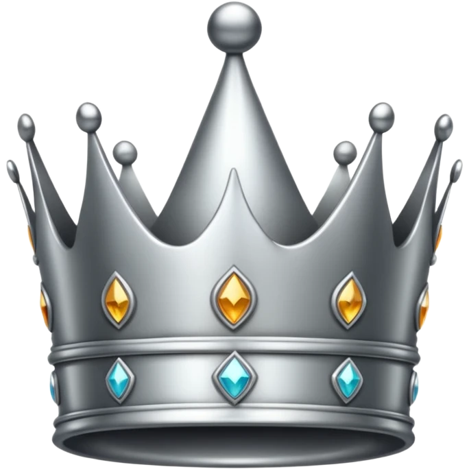 silver crown emoji