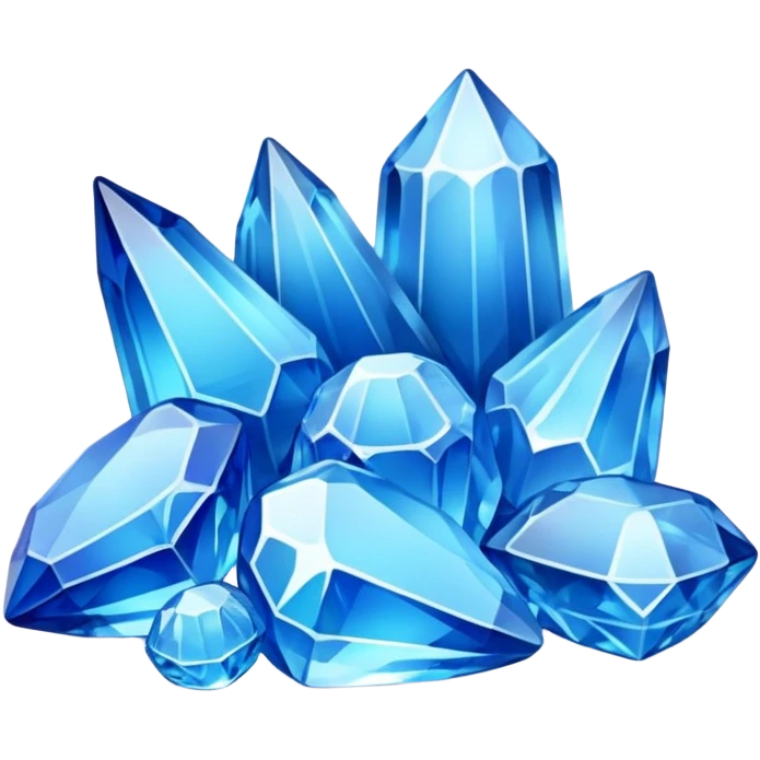 blue cristal small pile emoji