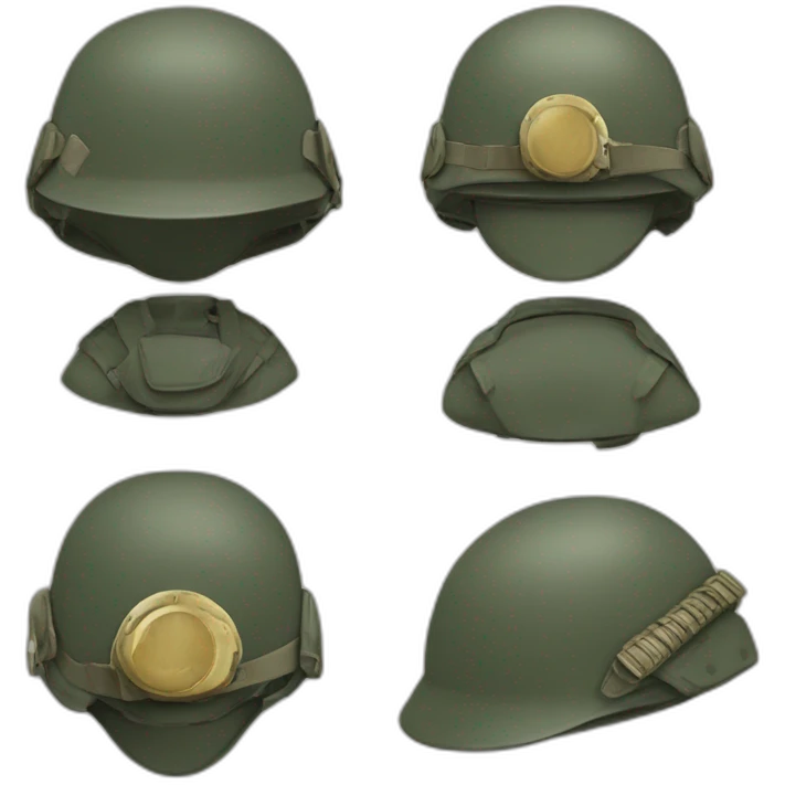 Chamuco con casco militar emoji