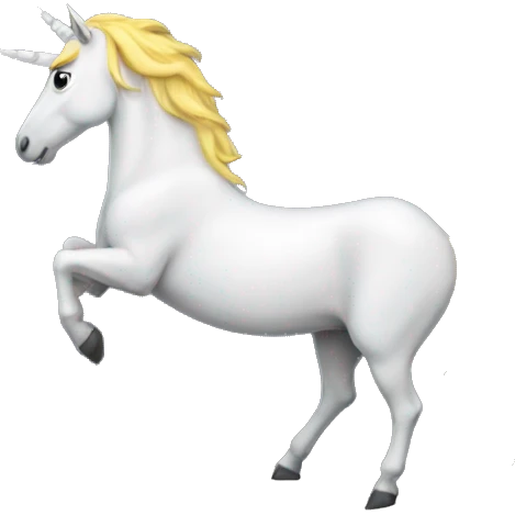Unicorn on the moon emoji
