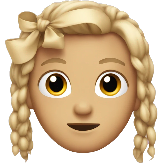 Baige bow emoji