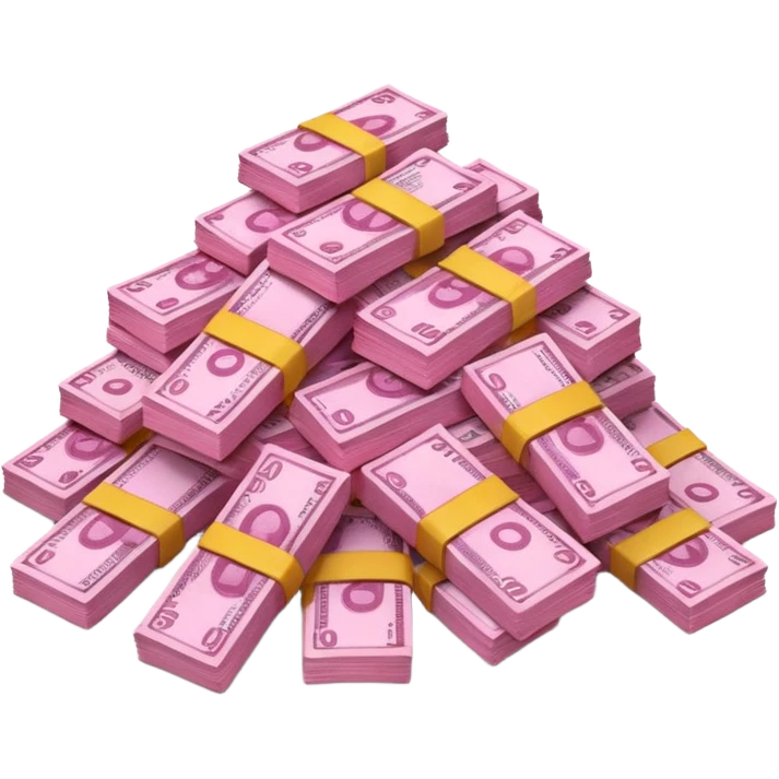 Pink money emoji