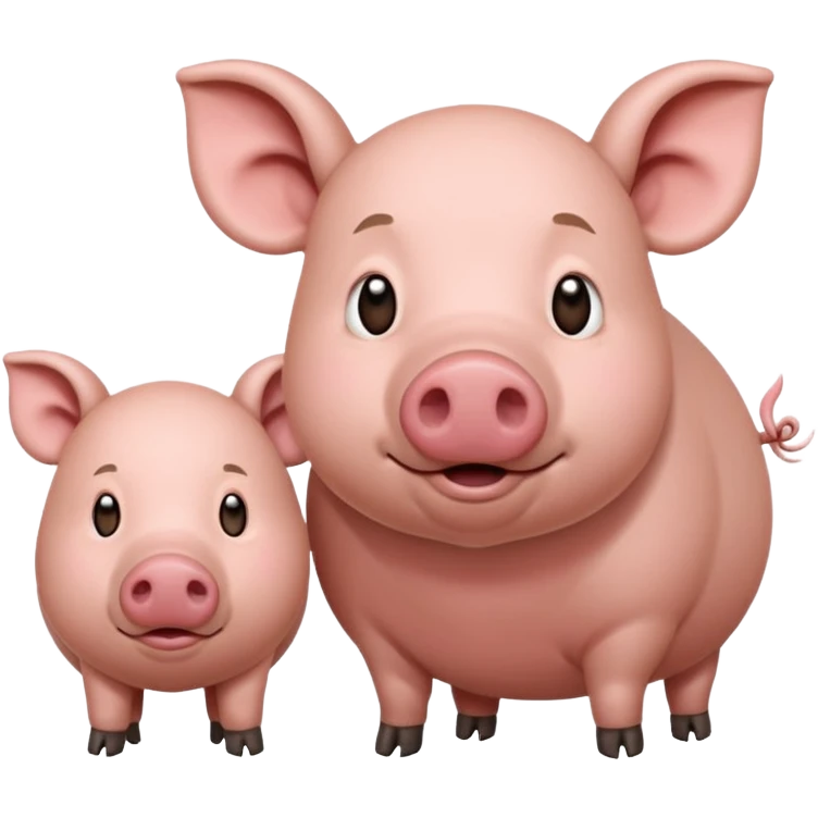 Une fourmi et un cochon dinde devant un trisomique  emoji