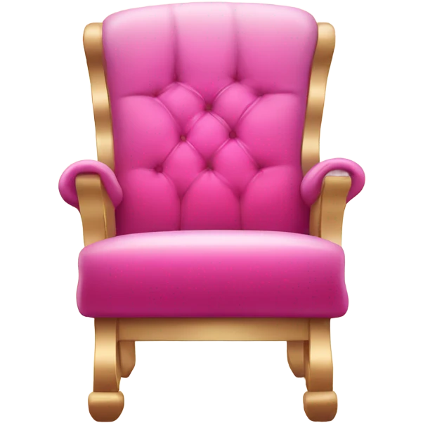Pink ombre electric-chair with glitter and sparks emoji