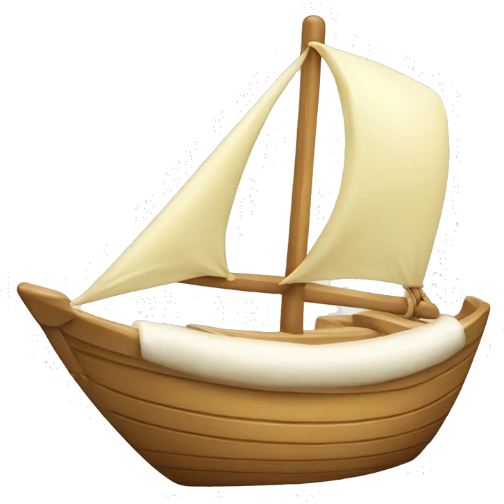 sail boat on butter stick emoji