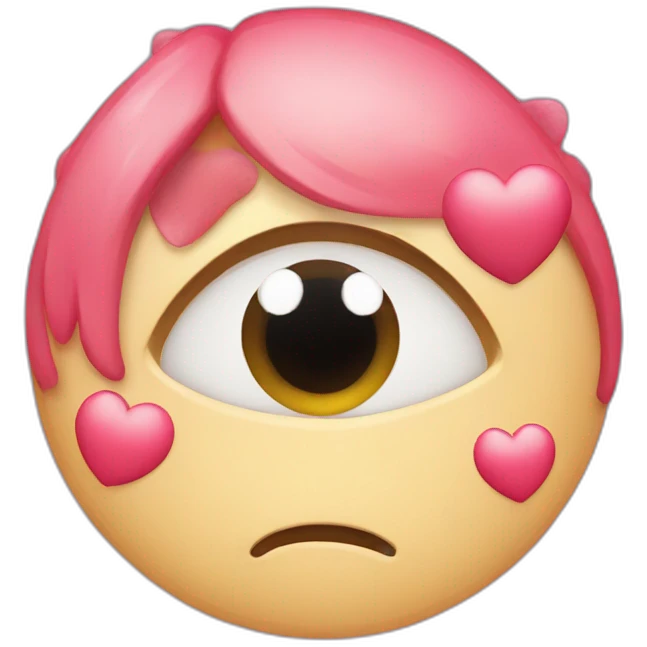Un mono con ojos de corazones  emoji