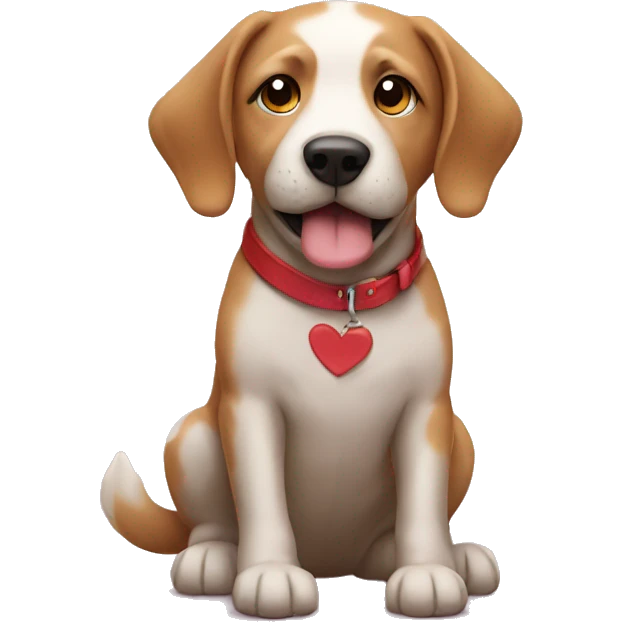 Anniversary with dog emoji