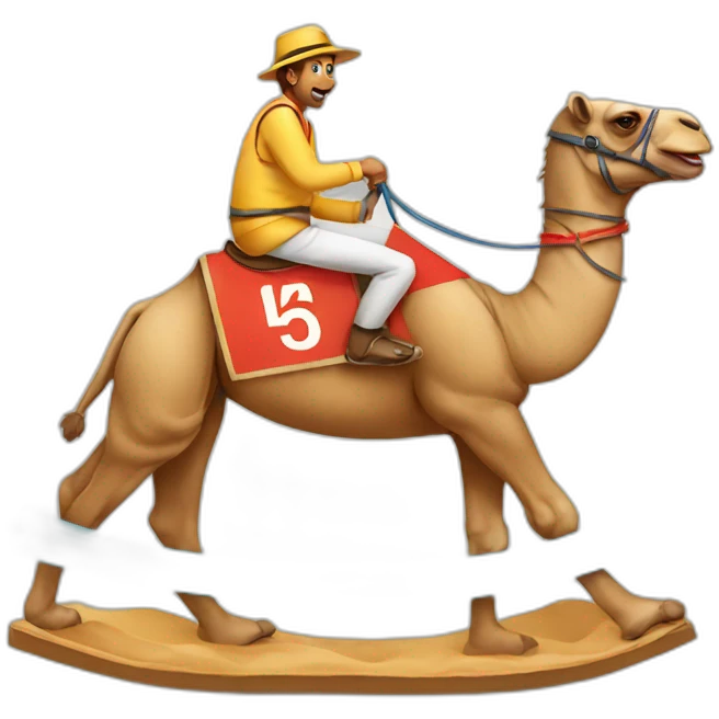 Camel racing emoji