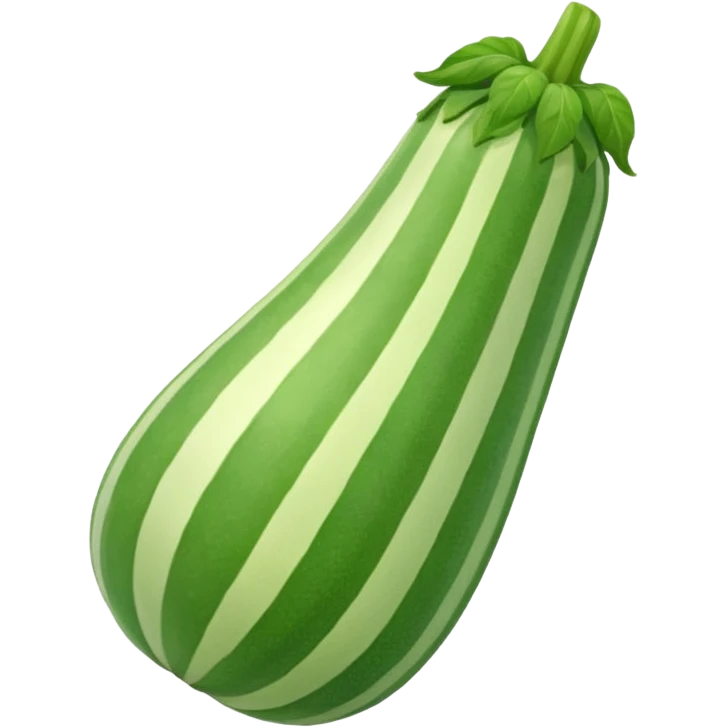 A peppermint carrying a zucchini emoji