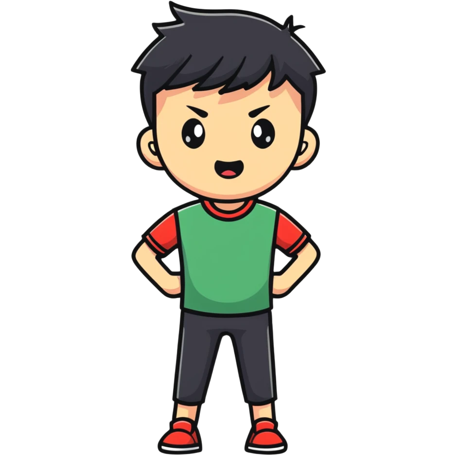 rebellious kid emoji