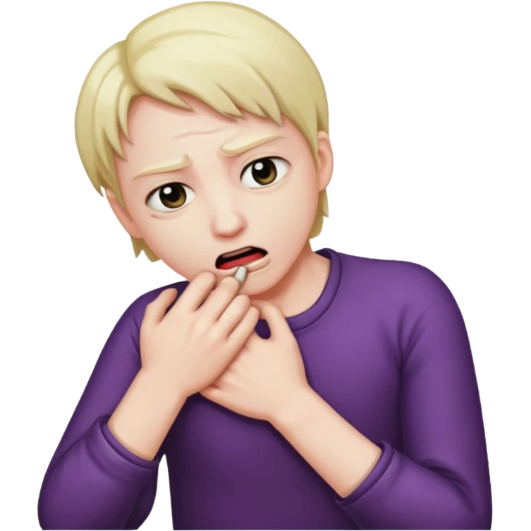 😳 strangling itself  emoji