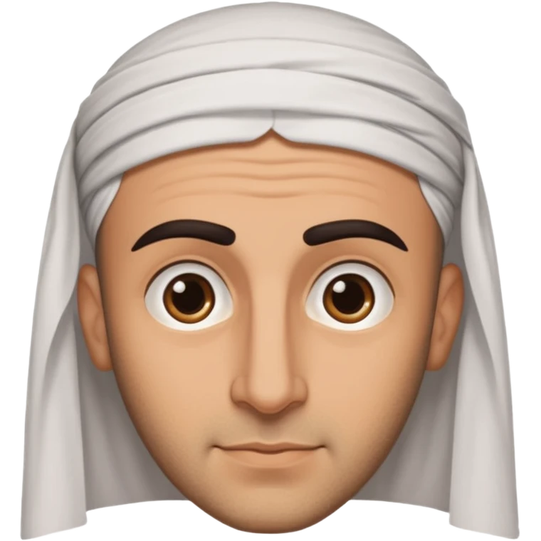 middle eastern balding man with thick eyebrows emoji