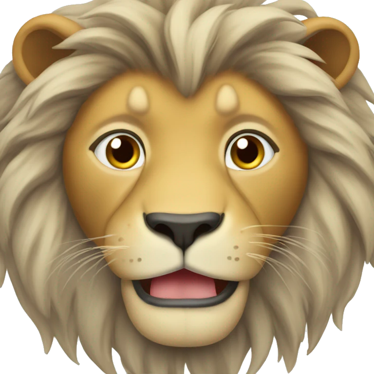 Lion saying good morning  emoji