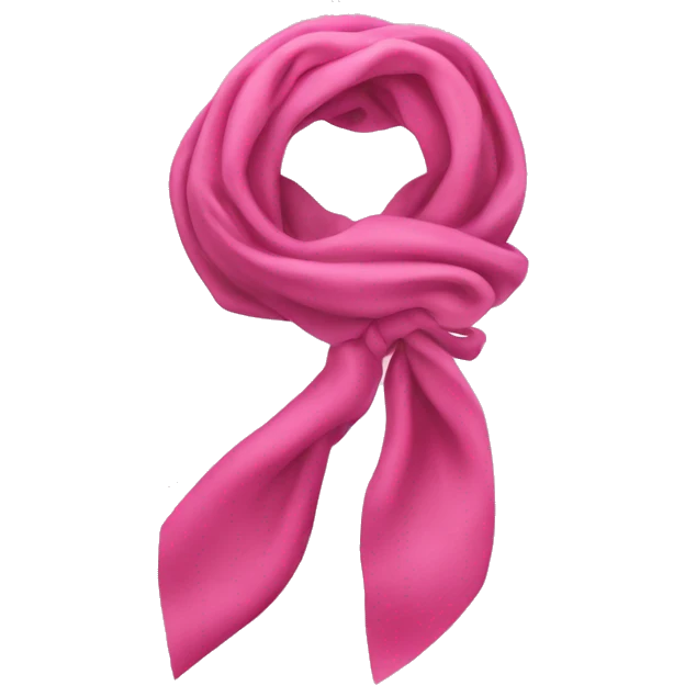 Schal pink mit Schleife  emoji