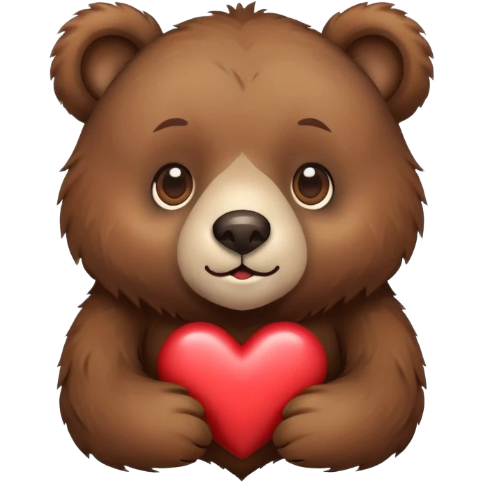 Oso con corazón  emoji