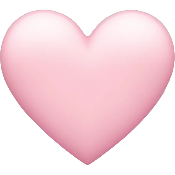 Pastel pink heart emoji