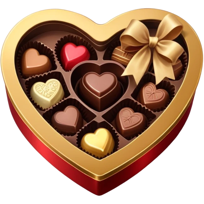 Romantic reddish-golden warm-colored sparkling Valentines vintage aesthetic item emoji