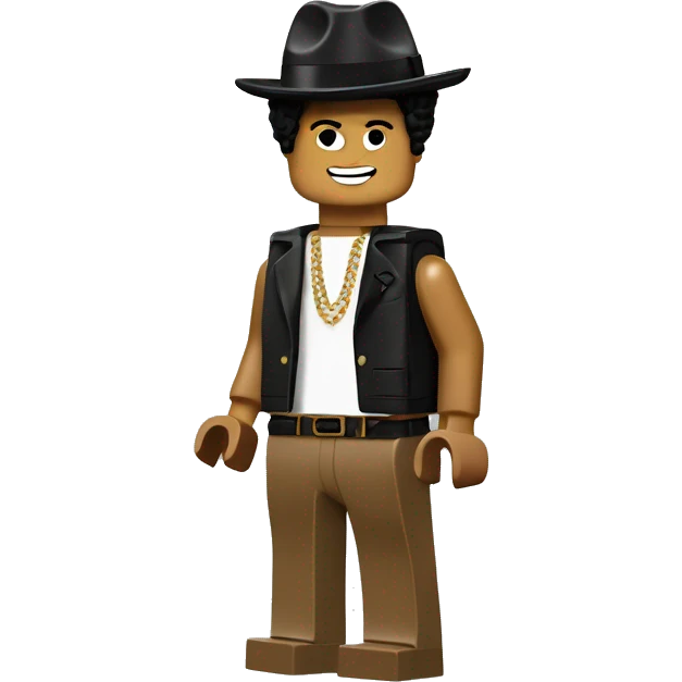 BRUNO MARS lego full body emoji