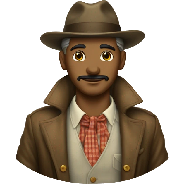 hombre vistiendo ropa vintage emoji
