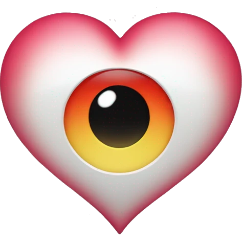 Heart with a blinking eye  emoji