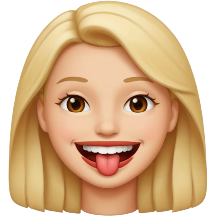 smiley qui se mord les levre  de maniere sexy emoji