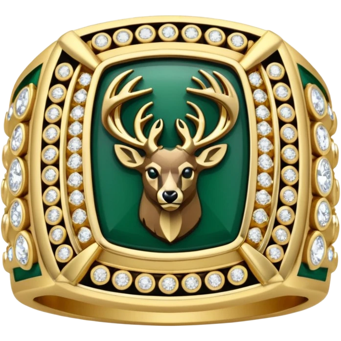Milwaukee bucks championship ring facing front emoji