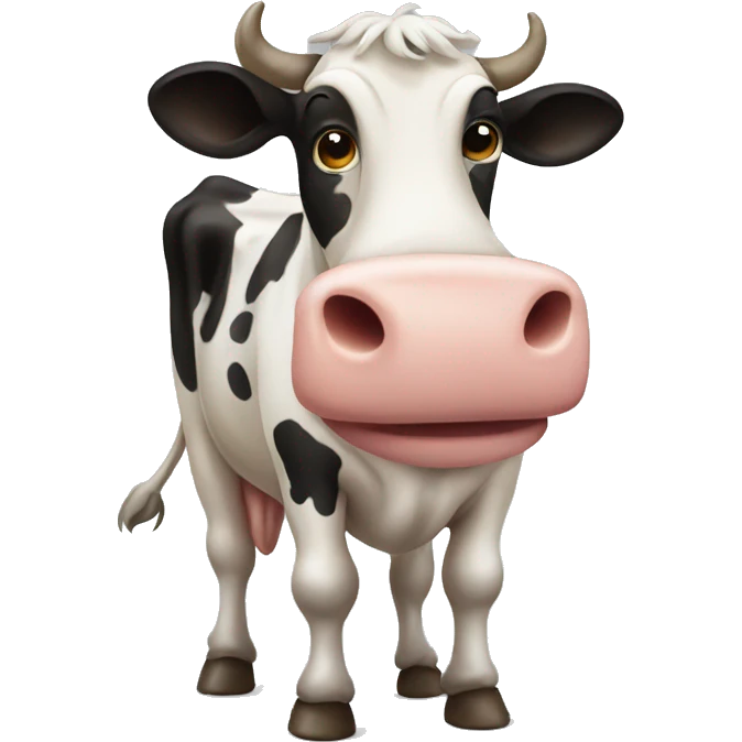 Cow utters emoji