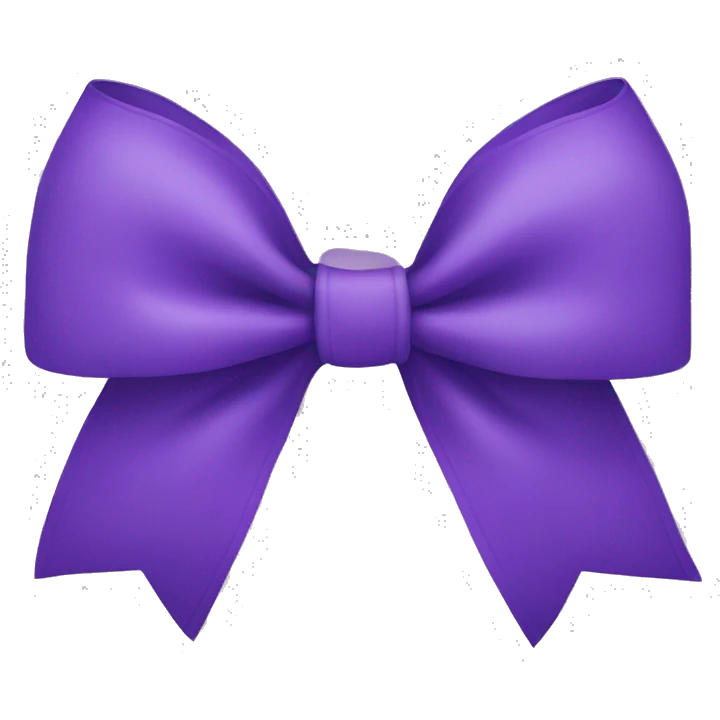 A purple bow emoji