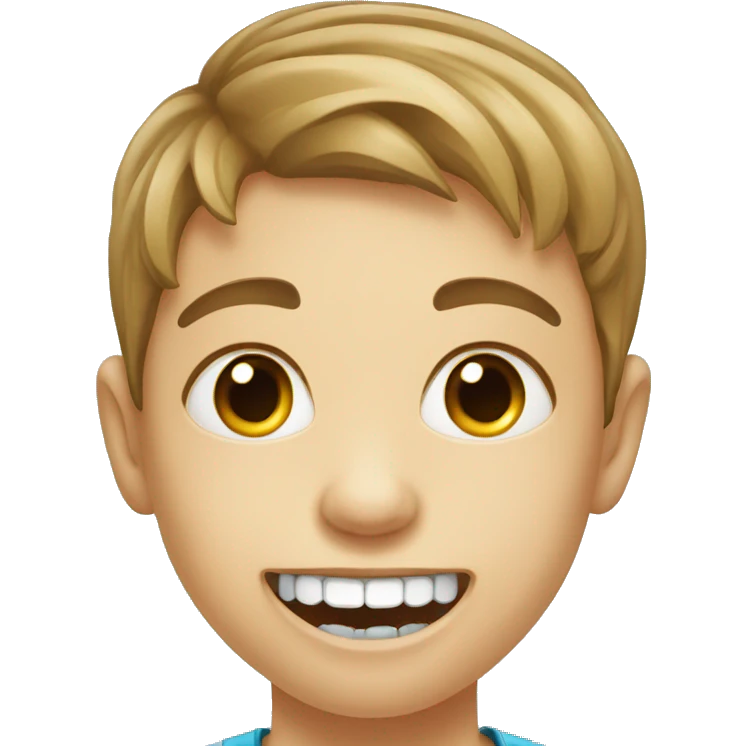 kid with orthodontic braces emoji