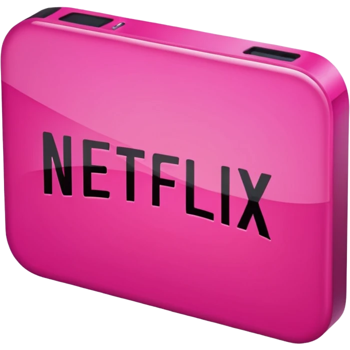 Pink netflix emoji
