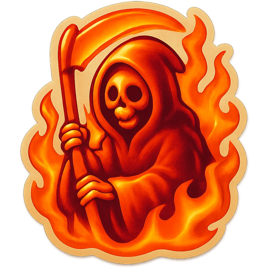 fire grim reaper emoji