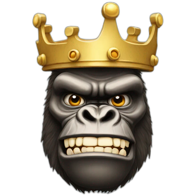 King Kong crown  emoji