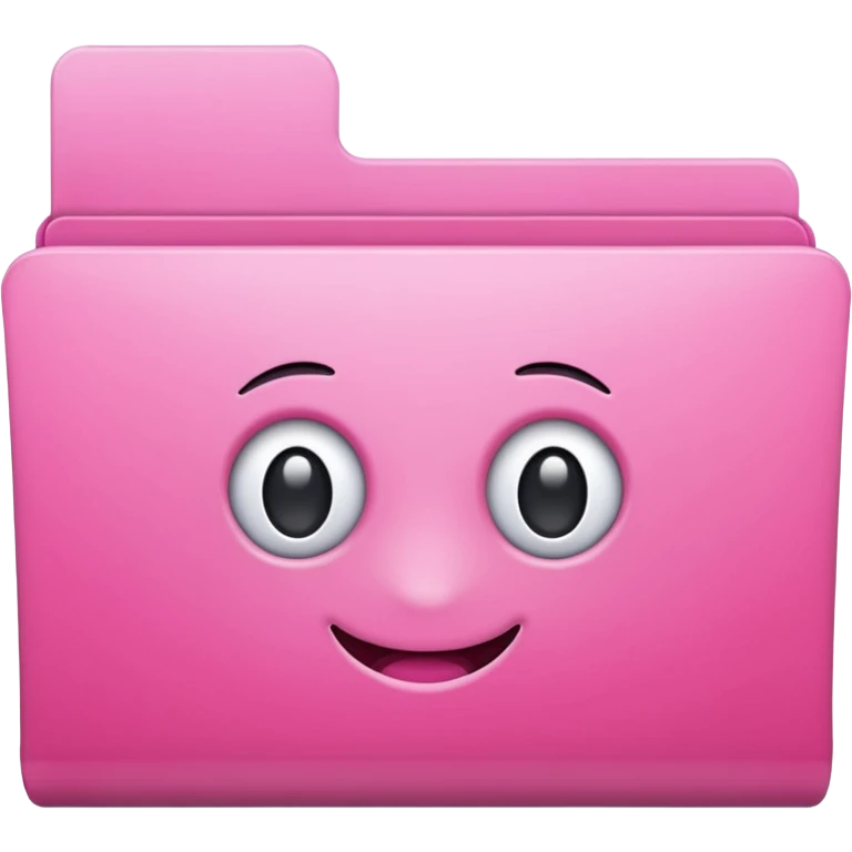 simple pink folder emoji