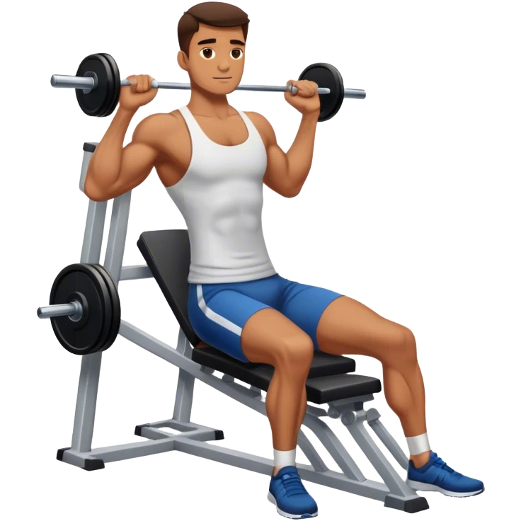 a guy doing leg-press emoji