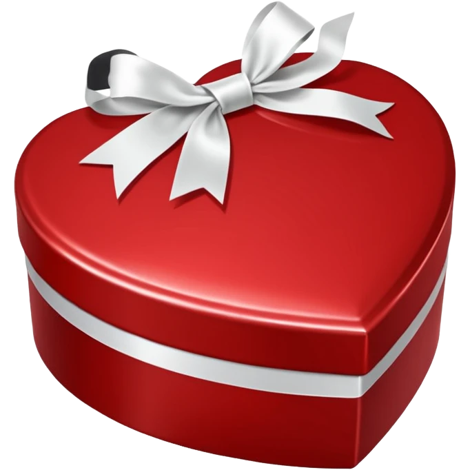 valentines day heart shaped box of chocolates emoji