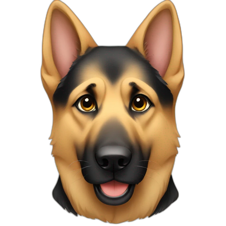 German shepherd prayers emoji