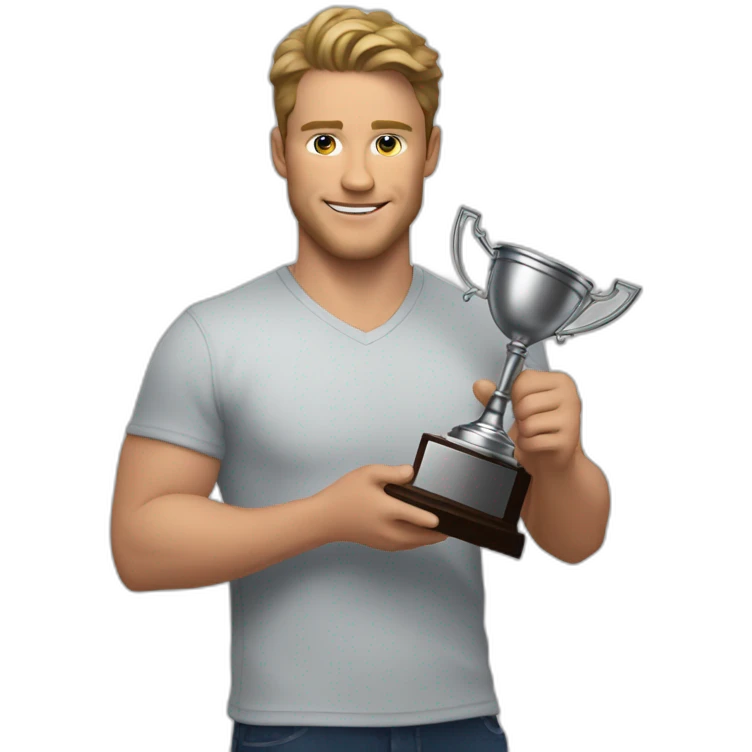 brock purdy holding trophy emoji