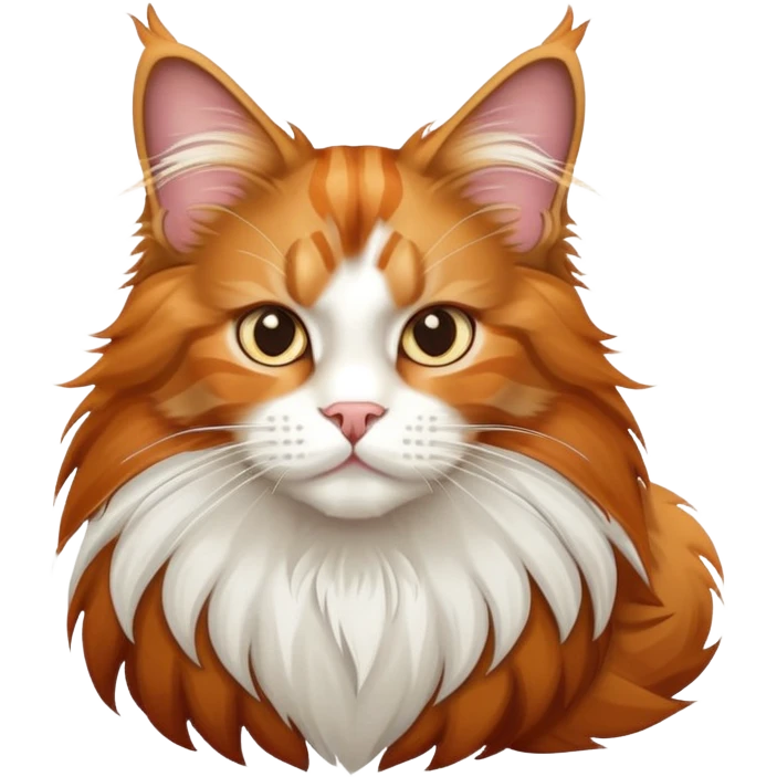 fluffy maine coon cat emoji