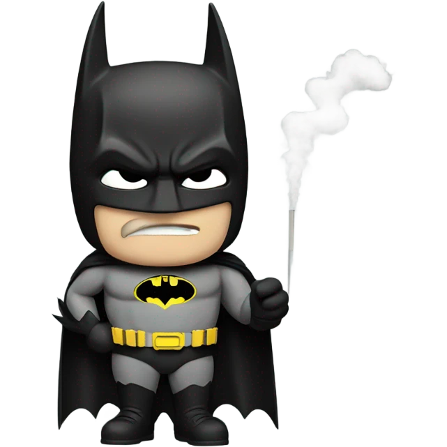 Batman with a cigarette  emoji