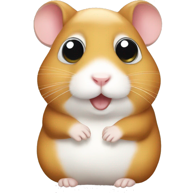 Hamster with big eyes  emoji