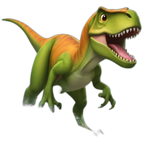 t-rex qui surf emoji