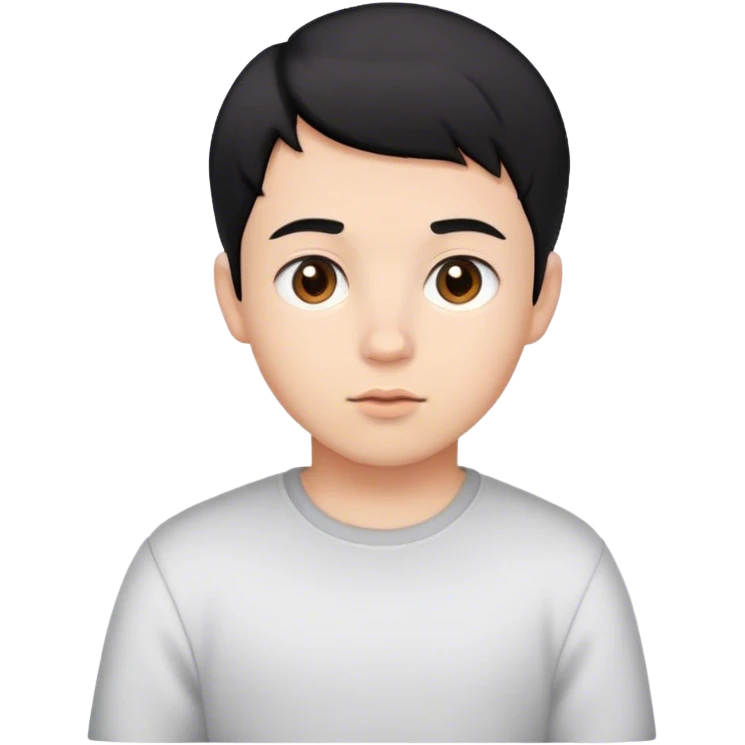 22 year old man with black short hair and brown eyes but he’s a baby emoji