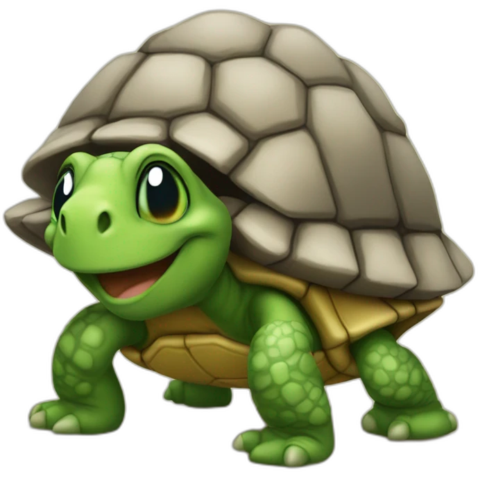 Une Tortue fais un fuck you emoji