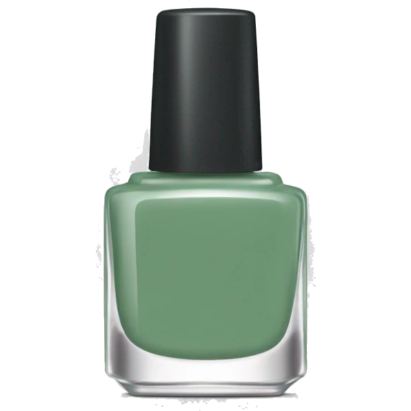 Sage green nail polish bottle emoji