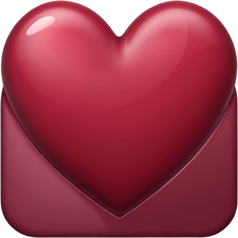 Cœur bordeaux emoji