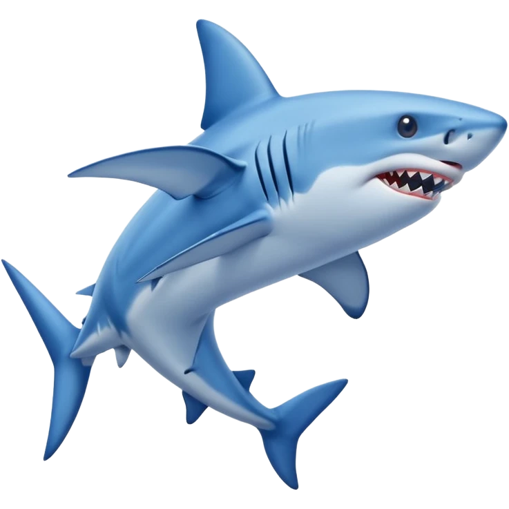 Shark emoji with two legs and blue Nike shoes on his feet emoji