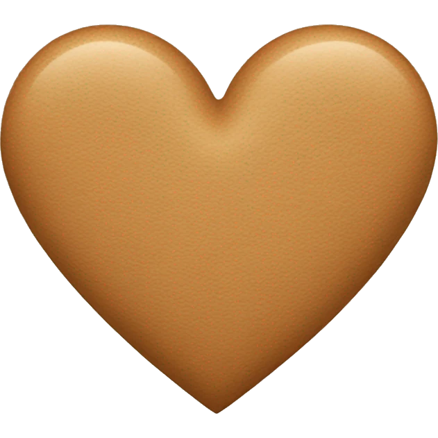 Light brown heart emoji
